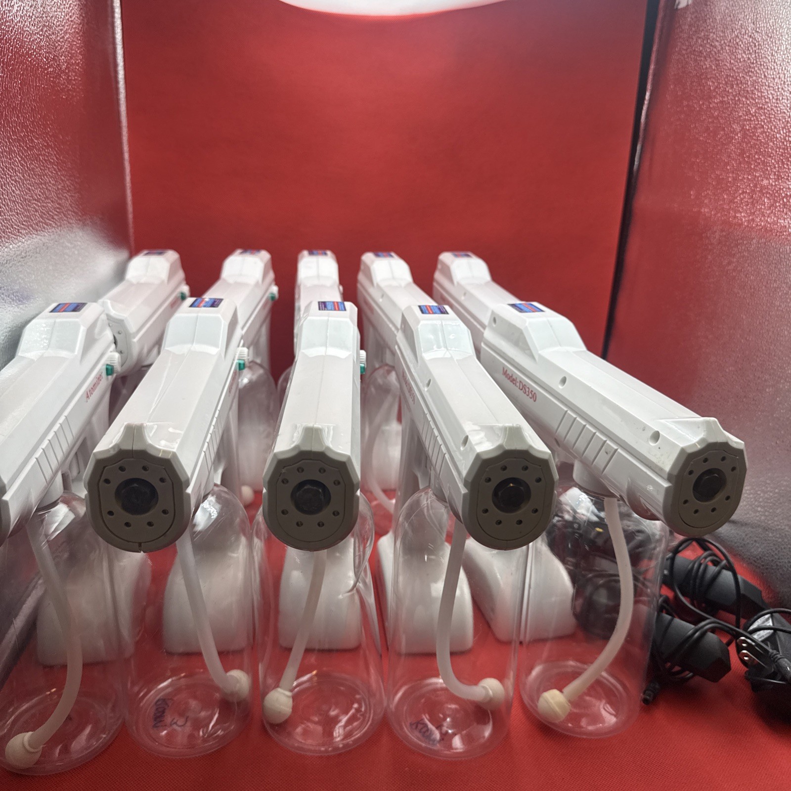 Lot Of 10 Blue Light Nano Atomizer Wireless Sanitizing Steam Gun DS350