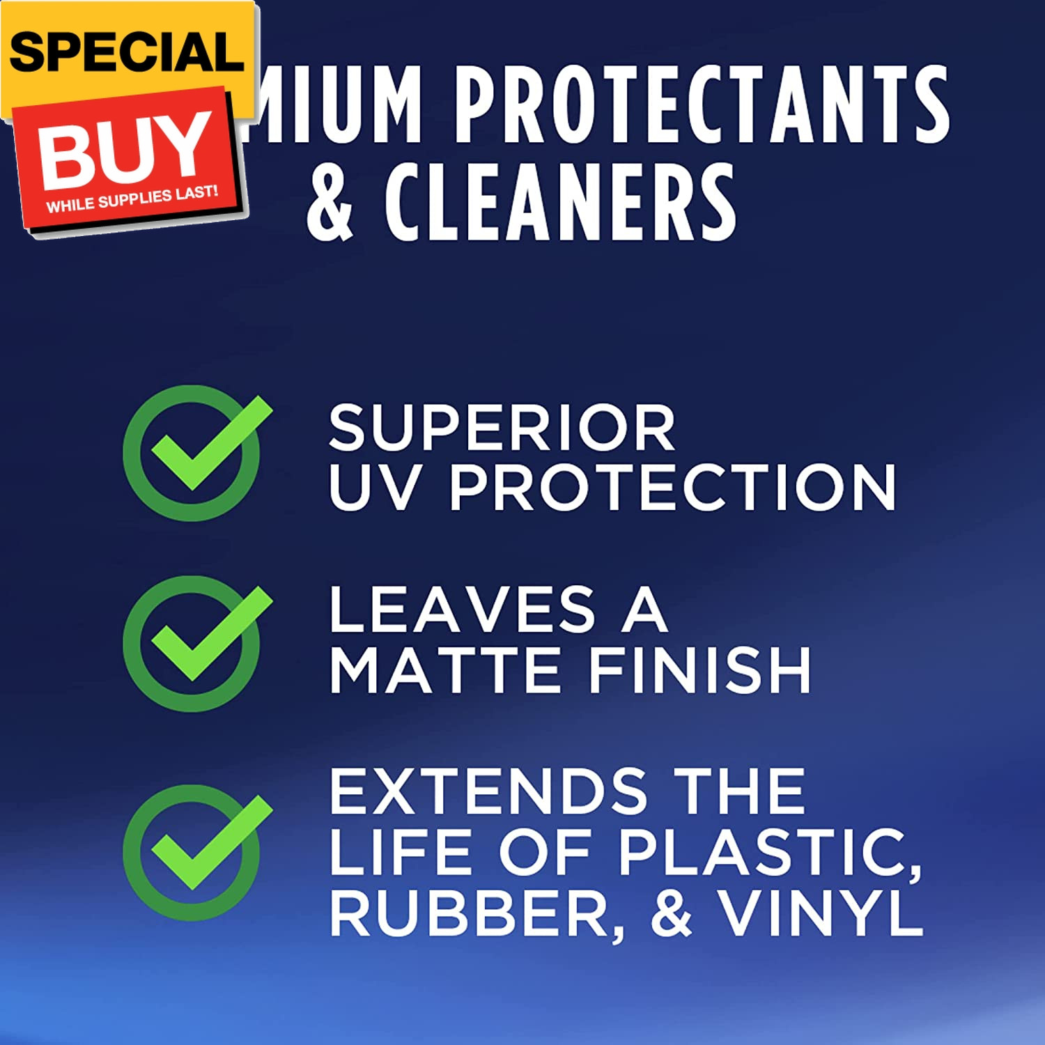 Aerospace Protectant Spray, UV Protection, Repels Dust, Dirt, & Staining, Matte