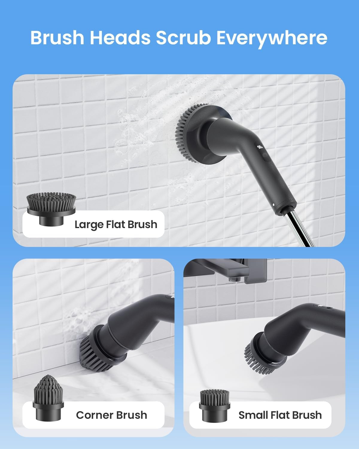 8PCS Replacement Brush Heads with Extra Dome Brush for 2025 New Upgraded YMG-82