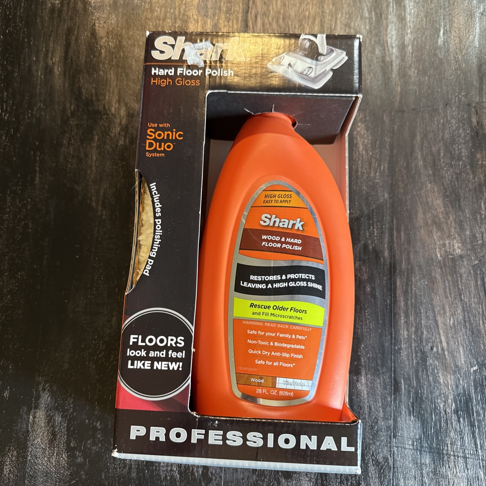 SHARK Wood & Hard Floor Cleaner Wood Floor Polish 28 oz. Discontinued NEW SEALED