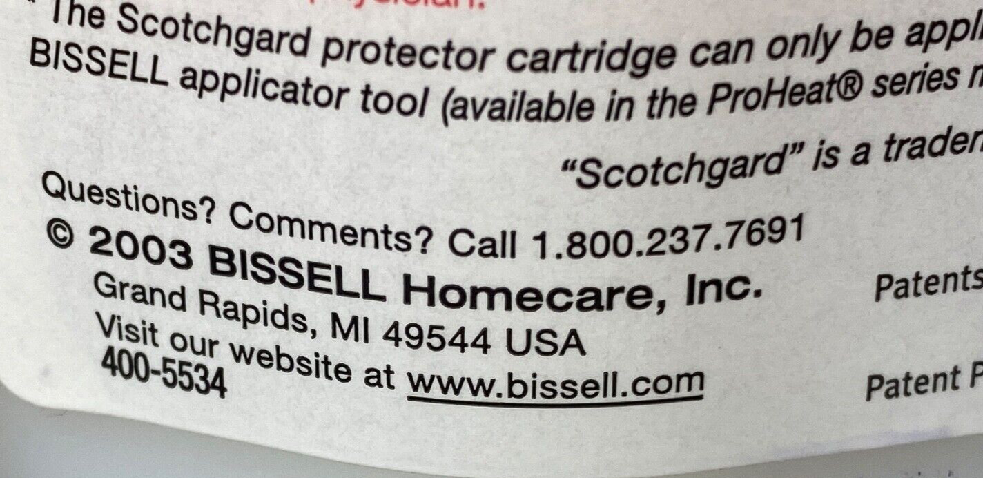 Bissell Scotchgard Carpet Fabric Protector 3M 8 Fl Oz Protects 200 sq ft New