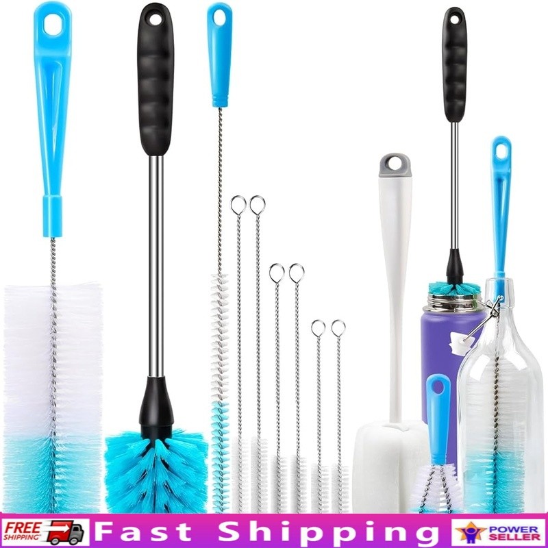 Multi-Purpose Bottle Cleaning Brush Set Wine Beer Sports Bottles Straws New