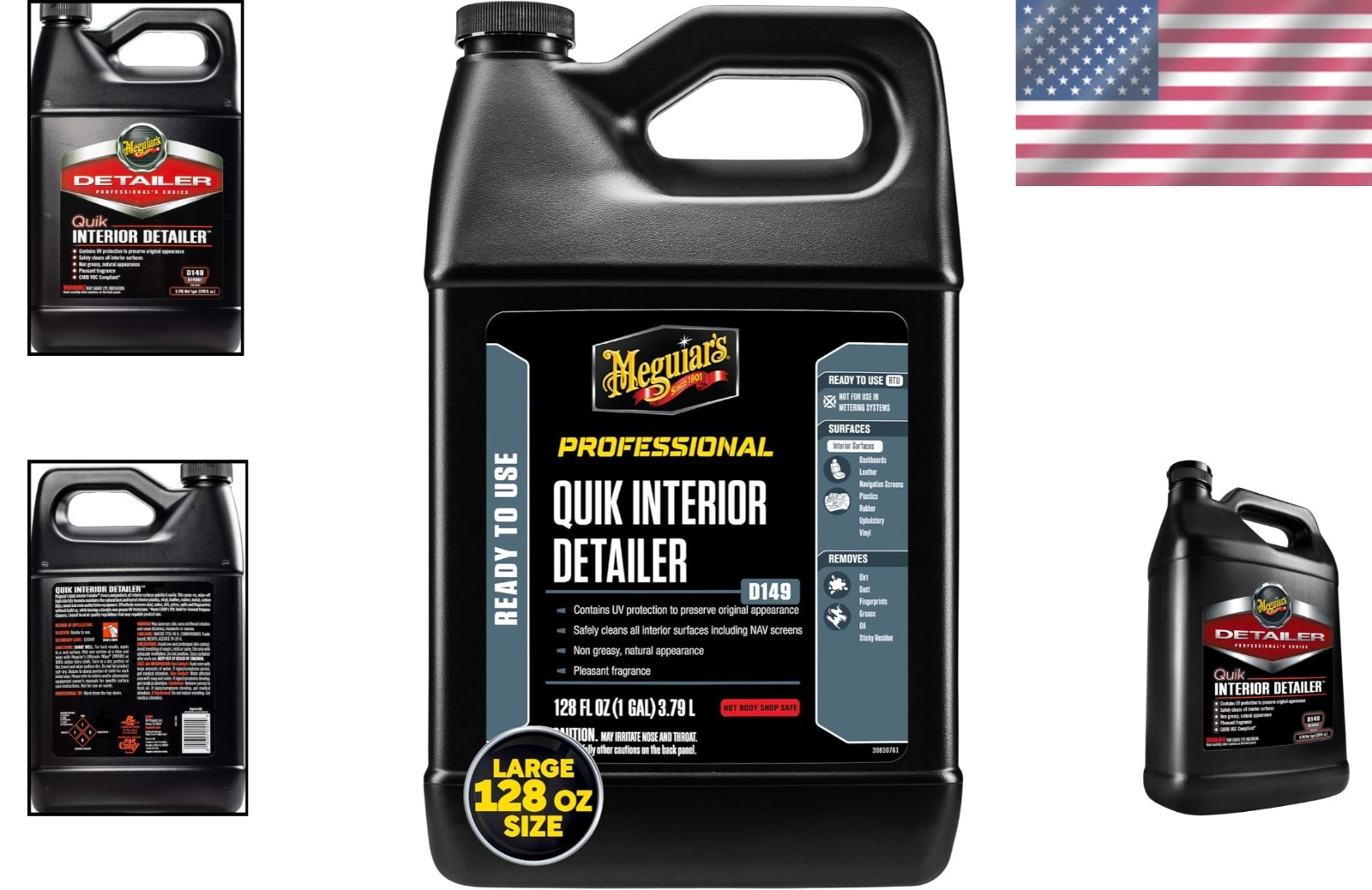 Detailer Quik 3.79L Interior Cleaner with UV Protection and Fresh Fragrance