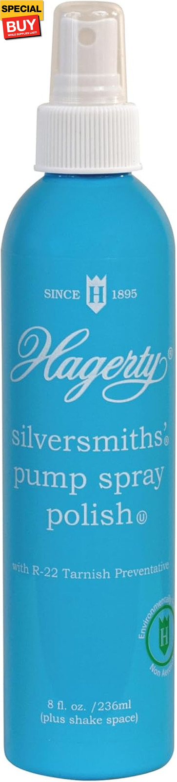 Silversmiths’ Pump Spray Polish 8 Fl Oz (Pack of 1), Blue