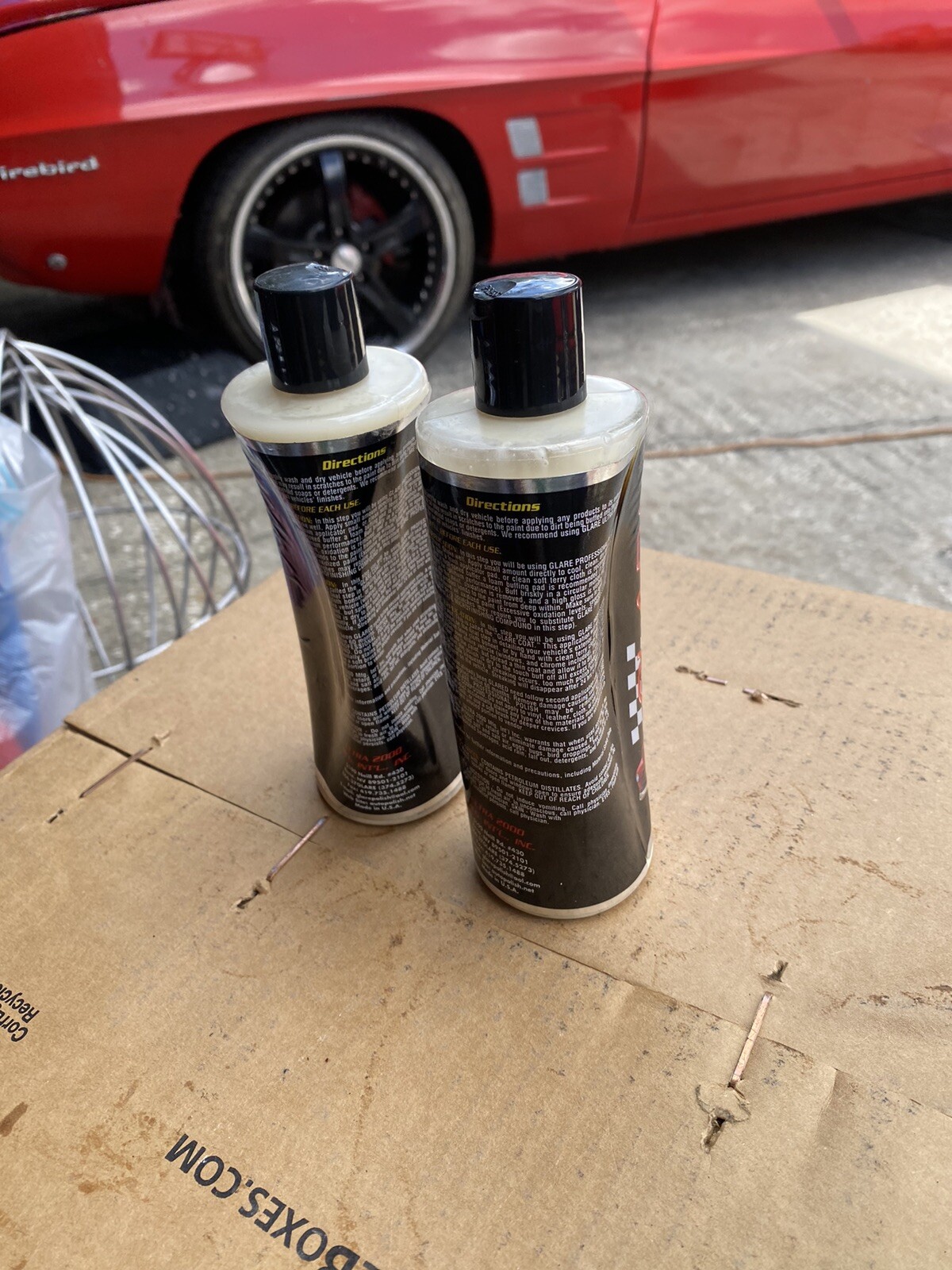 GLARE Ultra 2000 PROFESSIONAL Auto POLISH Wax – 12OZ (2 Lot) Dented Bottle