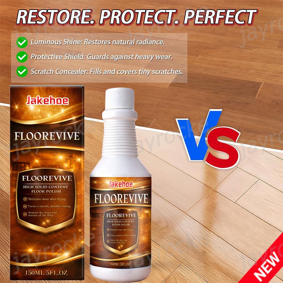 Floorevive Wood Floor Polish and Restorer -Revitalize And Shine Wood 150ml NEW