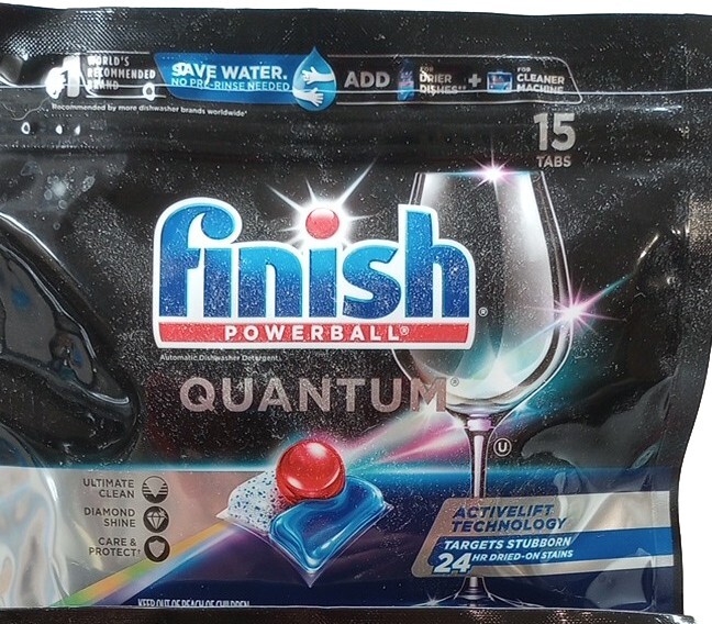 2PCK Finish Powerball Quantum Dishwasher Detergent 15 Tabs Each No Pre Rinse