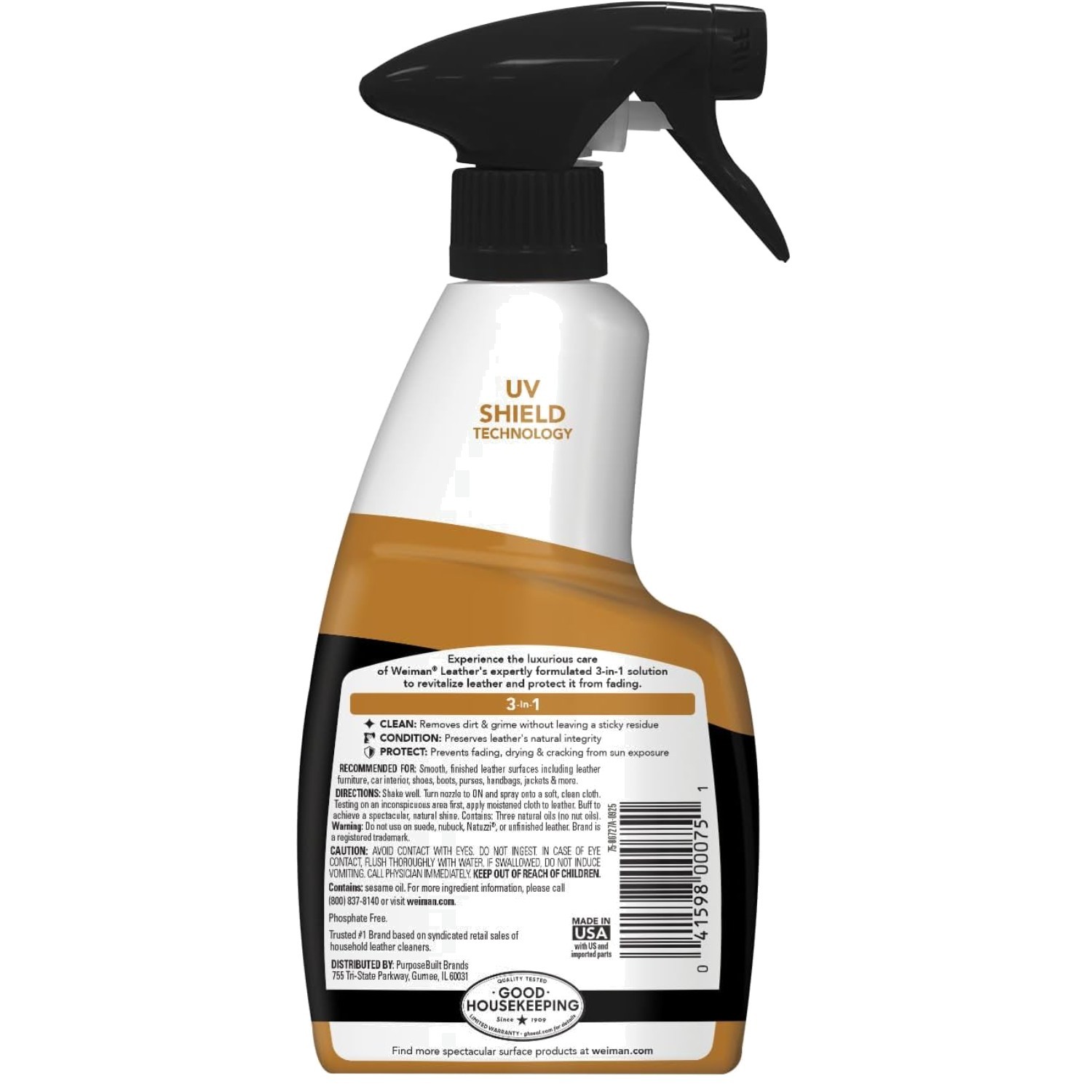 Cleans & Moisturizes Leather Surfaces