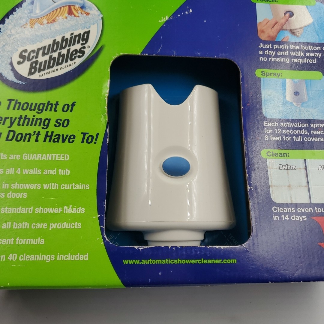 Scrubbing Bubbles Automatic Shower Cleaner Kit With 2 Bottles Solution New