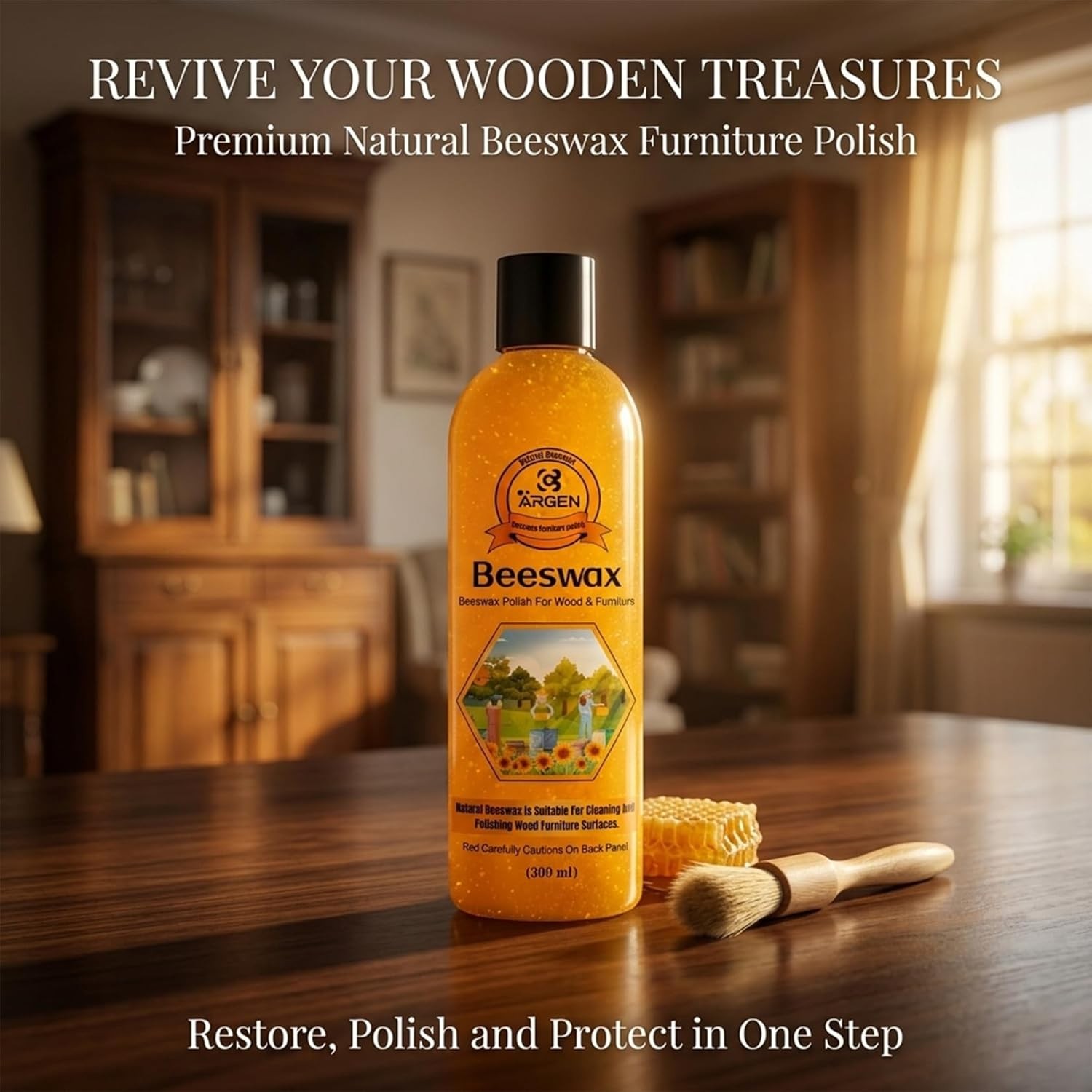 CARN Beeswax Furniture Wood Polish – Wood Seasoning Beeswax Oil for Wood