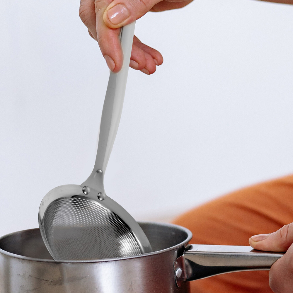 Food Strainer Hot Pot Stainless Skimmer Spoon Oil Skimmer Soup Strainer Kitchen