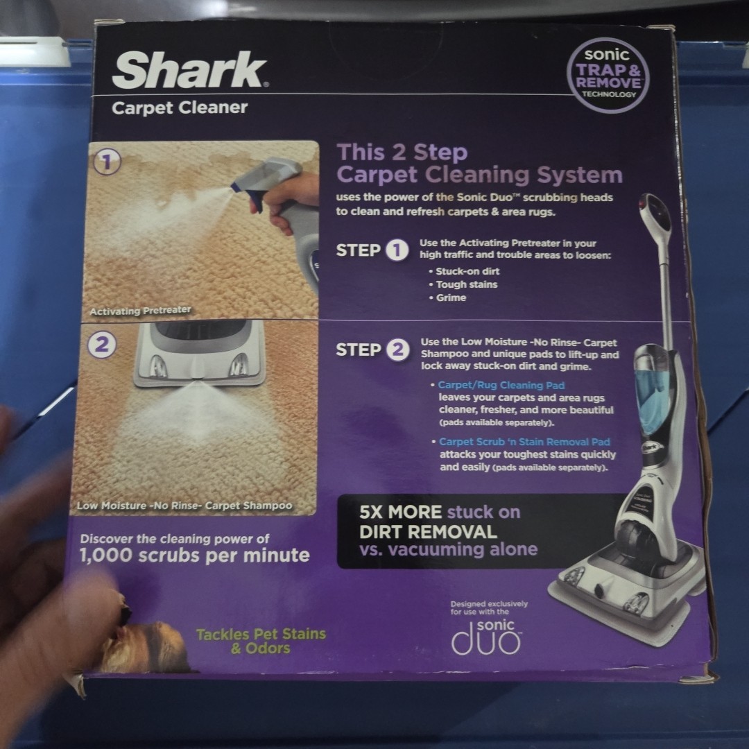 hark Sonic Duo Carpet & Hard Floor Cleaner 2-Pack – Lavender Scent – Non-Toxic