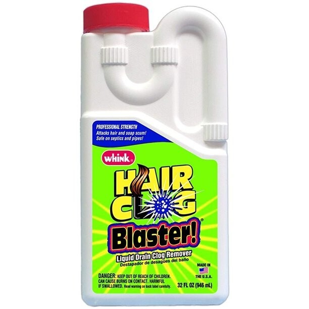 Rustoleum WHINK Hair Clog Blaster! Drain Unclogger 32 oz 6217