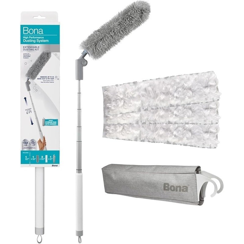 Extendable Dusting System W/ Reusable & Disposable Dusters Hard-to-Reach Areas