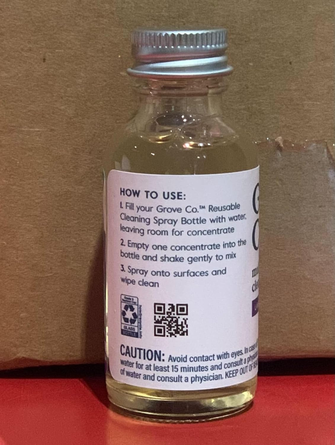 Multi-Purpose Cleaner, Refill Concentrate (2 X 1 Oz) + Glass Spray Bottle (16 Oz