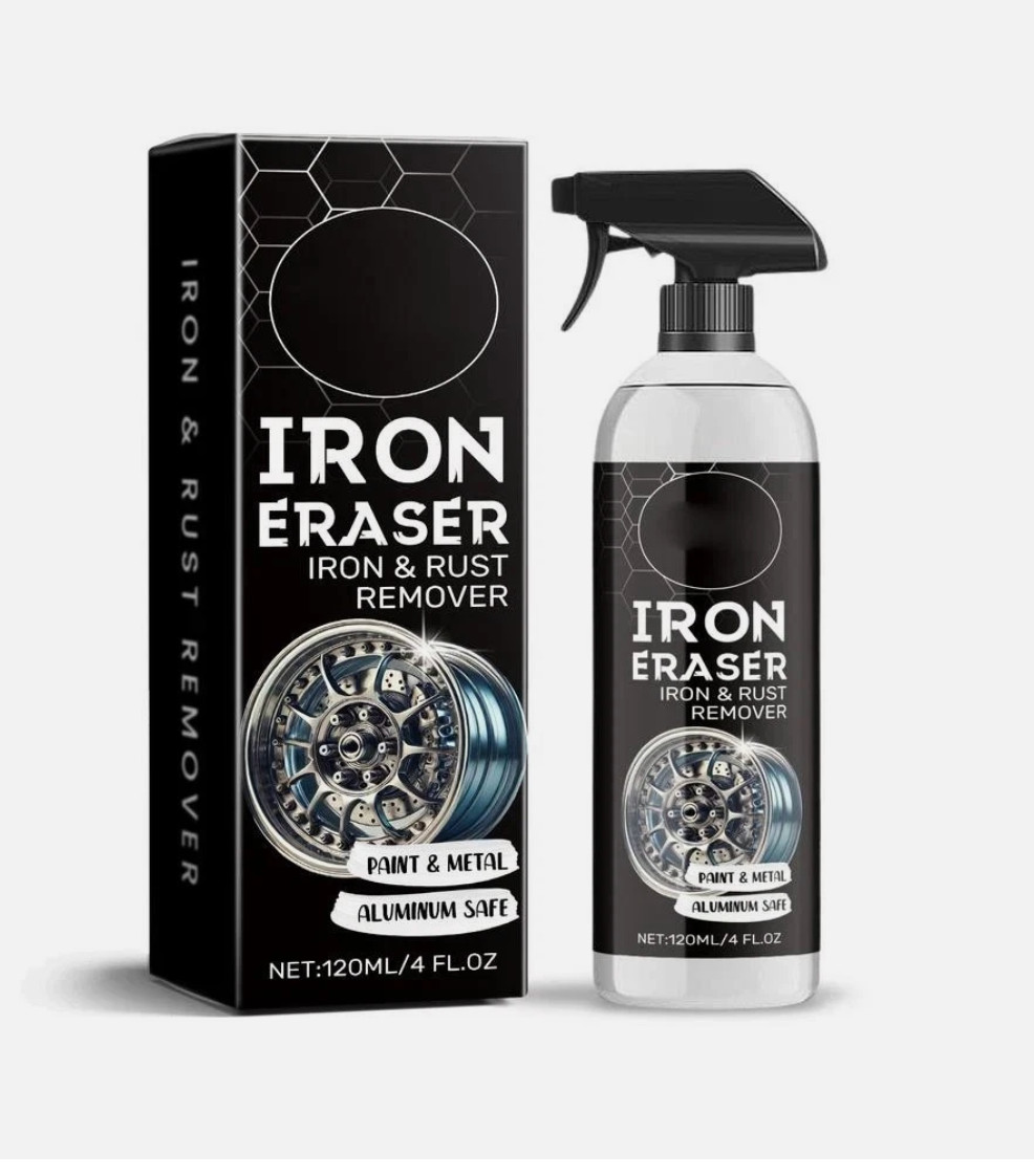 Iron Eraser Rust Remover Spray, Car Wheel Paint Brake Dust Fast Cleaner 120ml