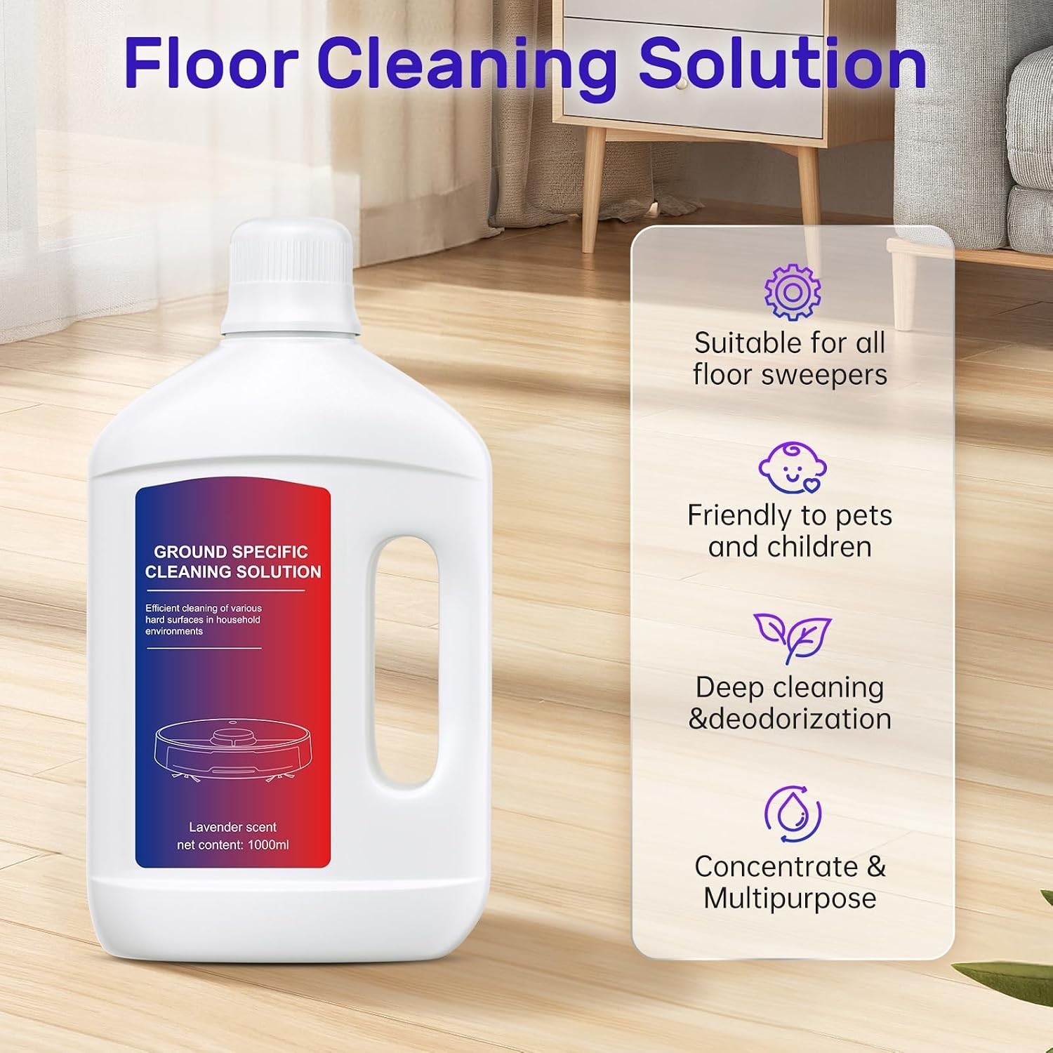 Compatible with Dreame Vacuum – Lavender Cleaning Solution