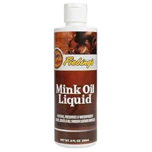 Liquid Mink Oil for Leather Boots (8 fl oz) – Leather Cleaner & Conditioner – Wa