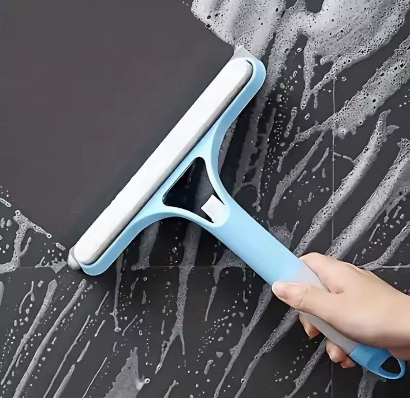 1-Pack 3-in-1 Blue Window Cleaner – Holiday Streak-Free Glass Cleaning Kit