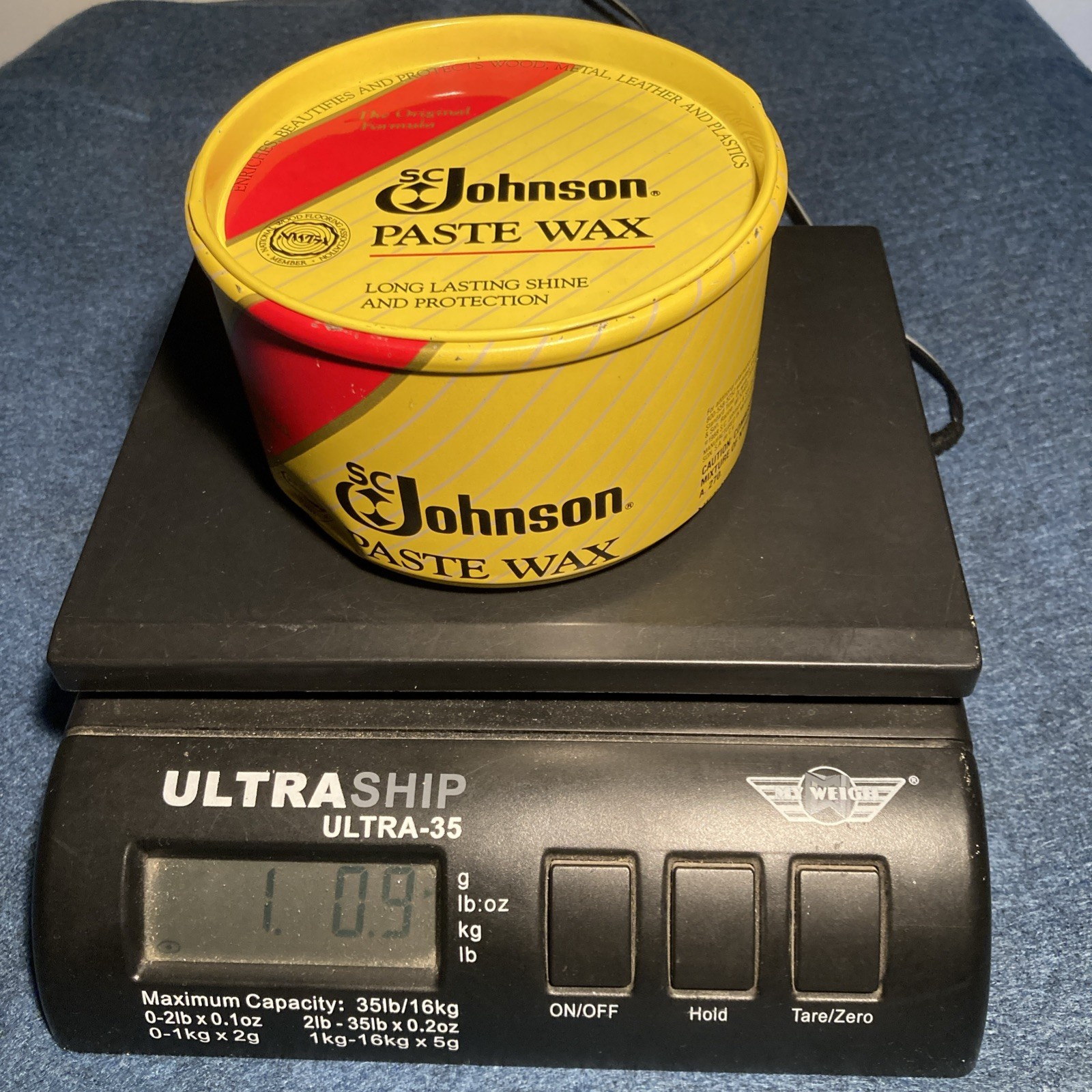 SC Johnson Wood Paste Wax Original Formula 16 oz Long Lasting Shine 85% Full