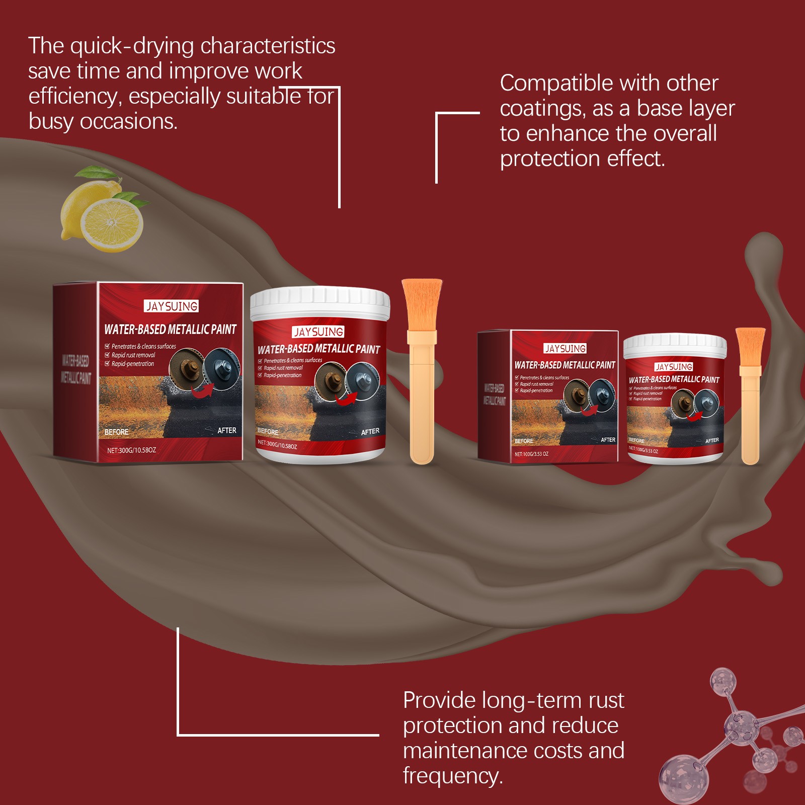 Radiator Anti Corrosion Primer – 300g Metal Paint Anti Rust Renovation 🧼
