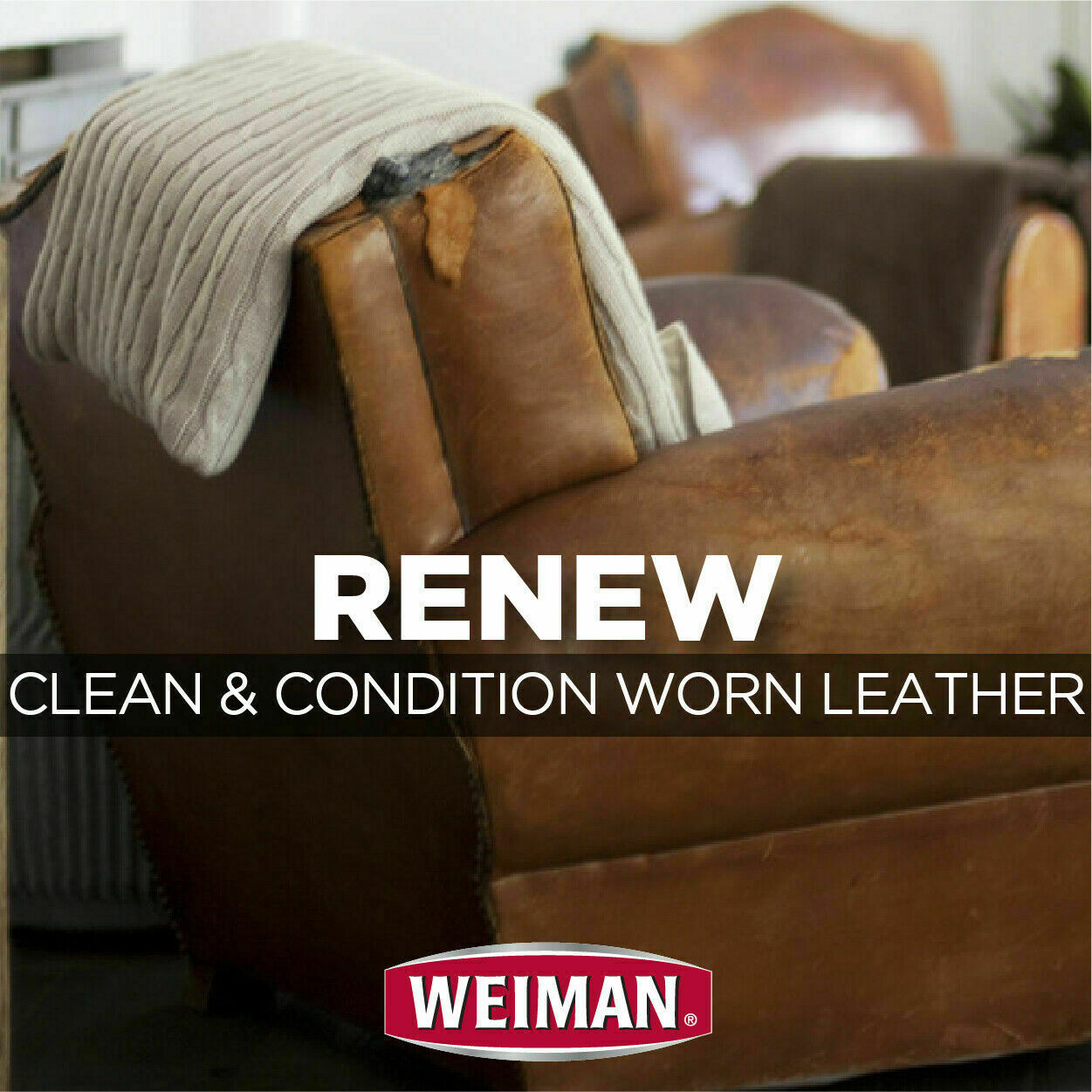 (2-Pack) Weiman Leather Cleaner Protect Restore Car Auto Seat Shoe Sofa 22oz