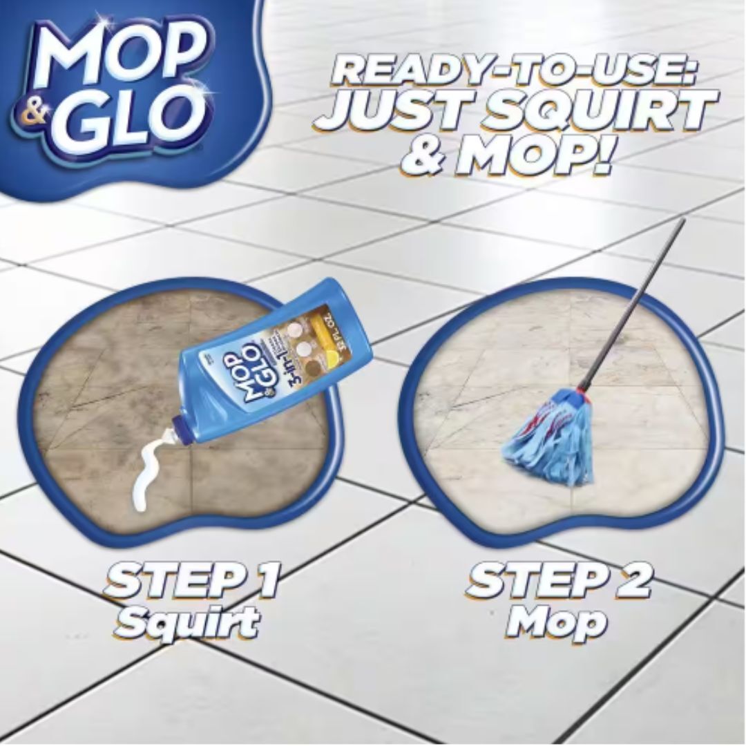 Mop and Glo Professional Multi-Surface Floor Cleaner – 64 oz. (2-Pack) NEW