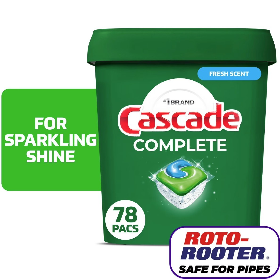 [SALE] Cascade Complete ActionPacs Dishwasher Detergent Fresh 78 Count 2 Pack