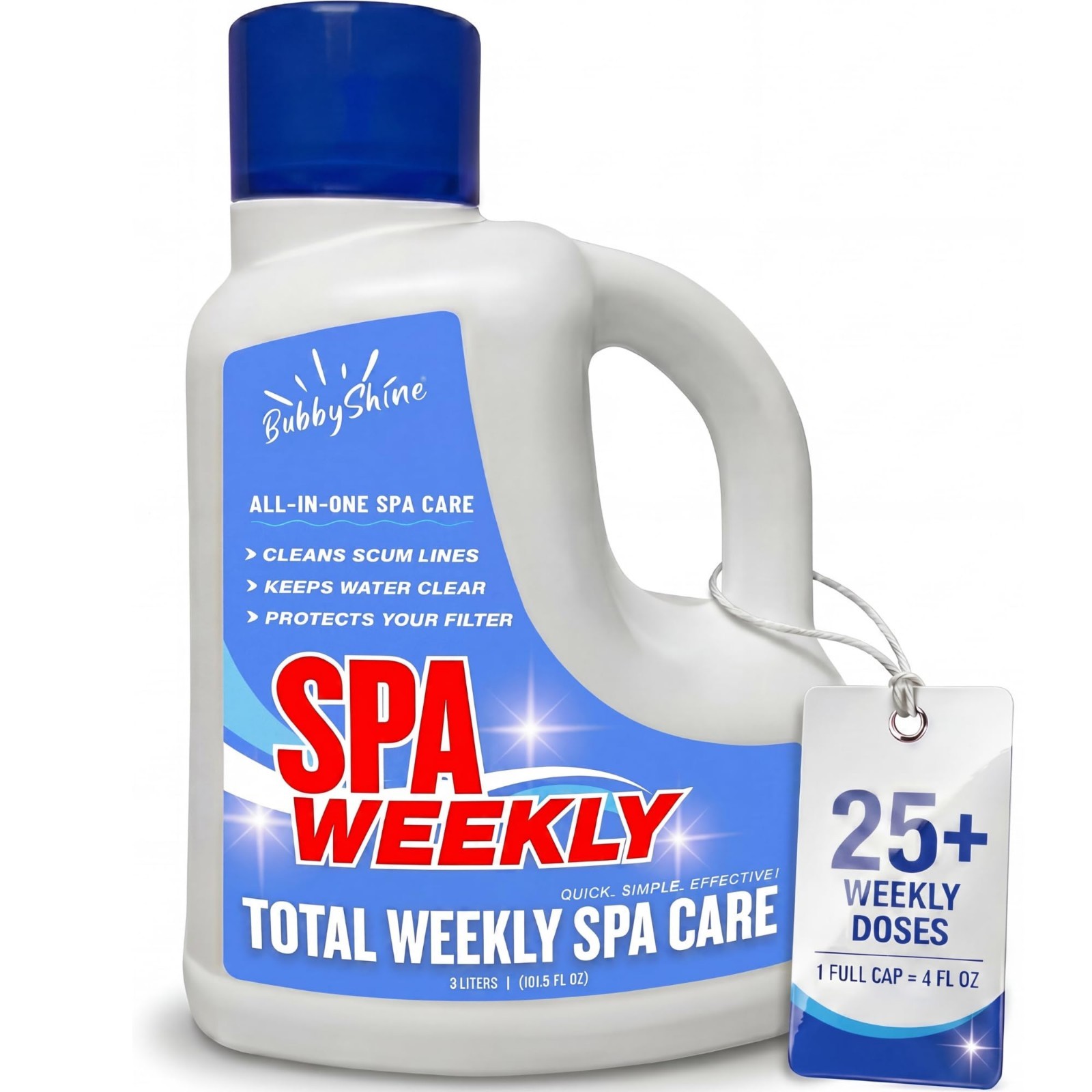 5-in-1 Hot Tub Chemicals, Spa Clarifier, Cleaner & Conditioner for Inflatable Tu
