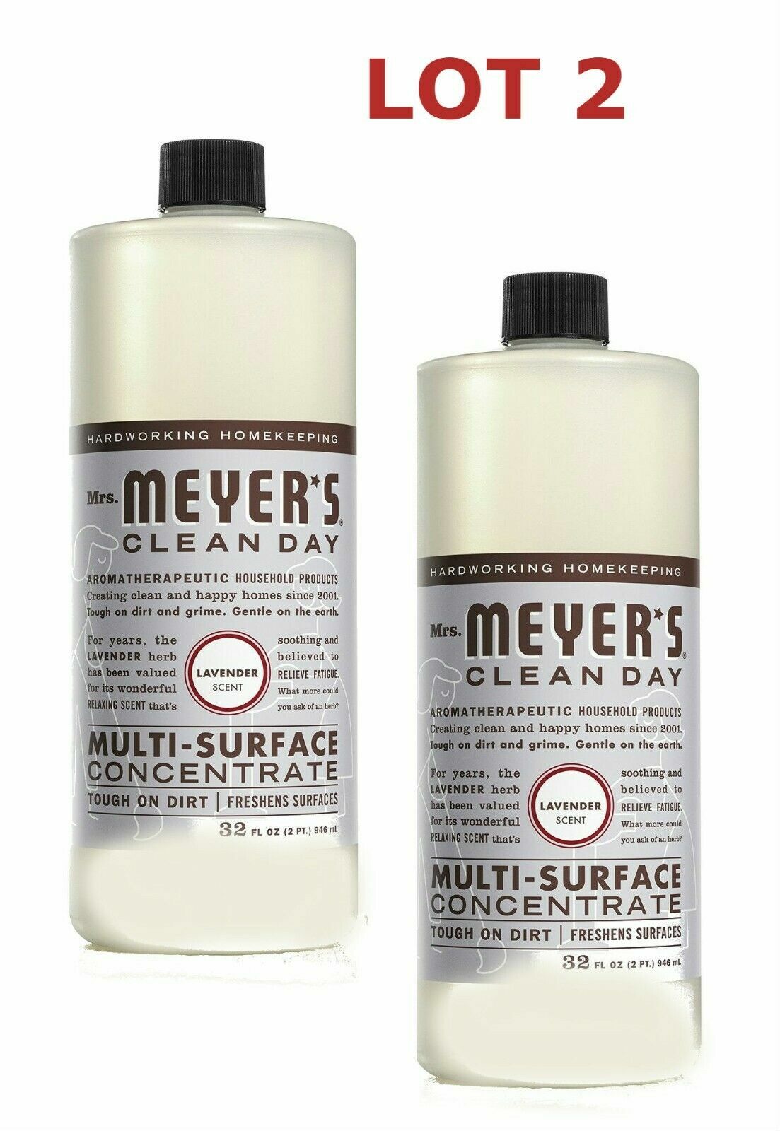 ( LOT 2 ) MrsMeyer’s CleanDay Lavender Scent 32 oz Each