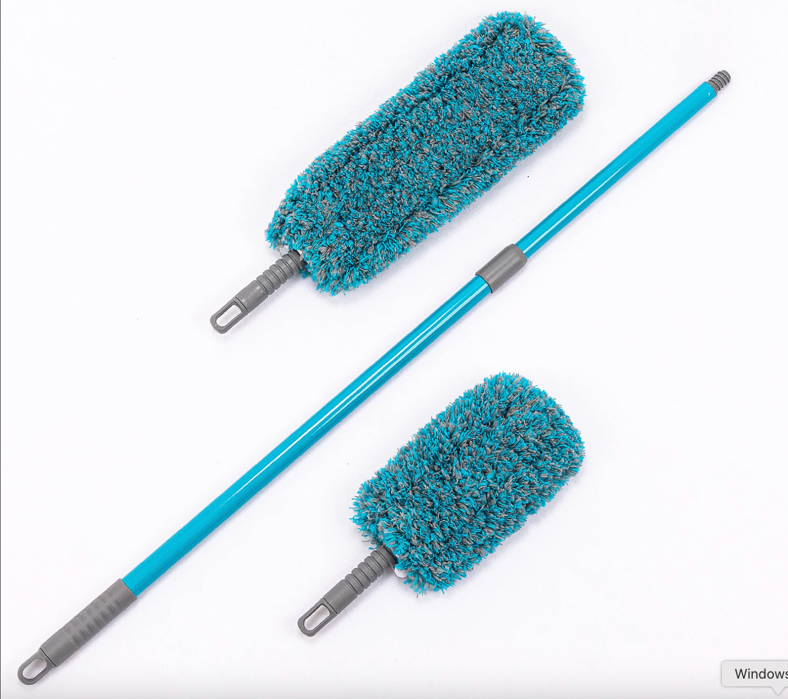 CAMPANELLI ProSeries 3pc Washable Duster Set w/Extension Pole – Aqua