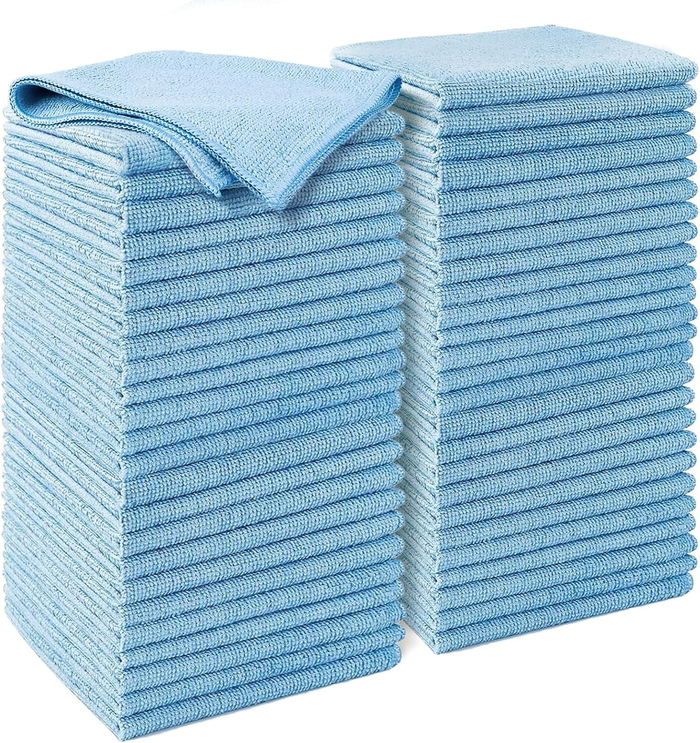 350 Individually Packed Microfiber Cleaning Cloths 30x30cm for Home & Car