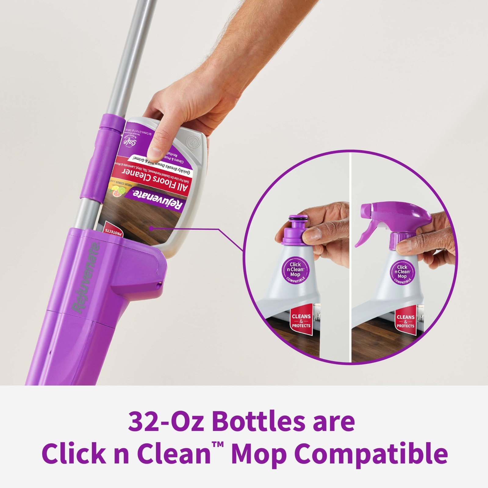Rejuvenate All Floors Cleaner Refill, Breaks Down 1 Gal (Pack of 1), multi