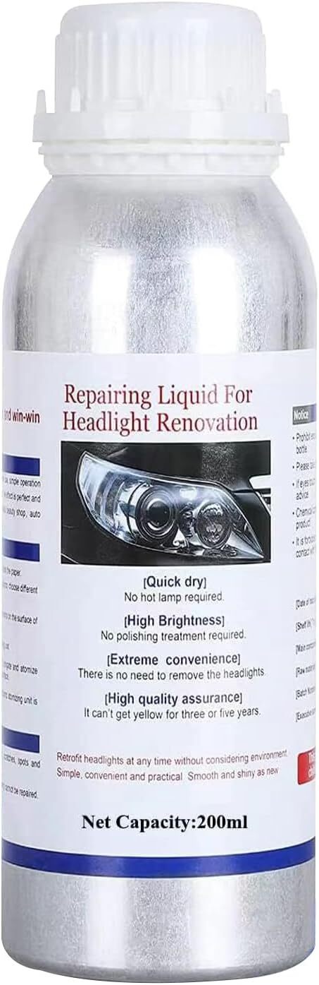 200ml Car Headlight Restoration Liquid, Repair fluid