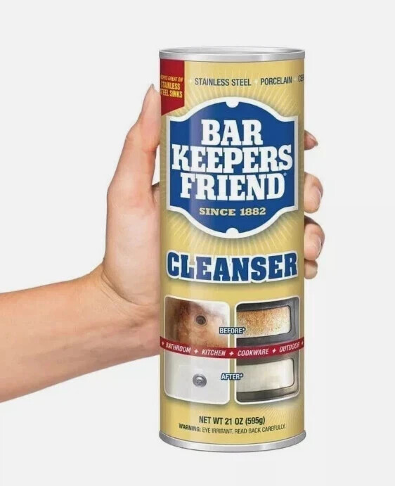 6 Pack BAR KEEPERS FRIEND All-Purpose Bathroom Kitchen Cleaner And Polish 21 oz