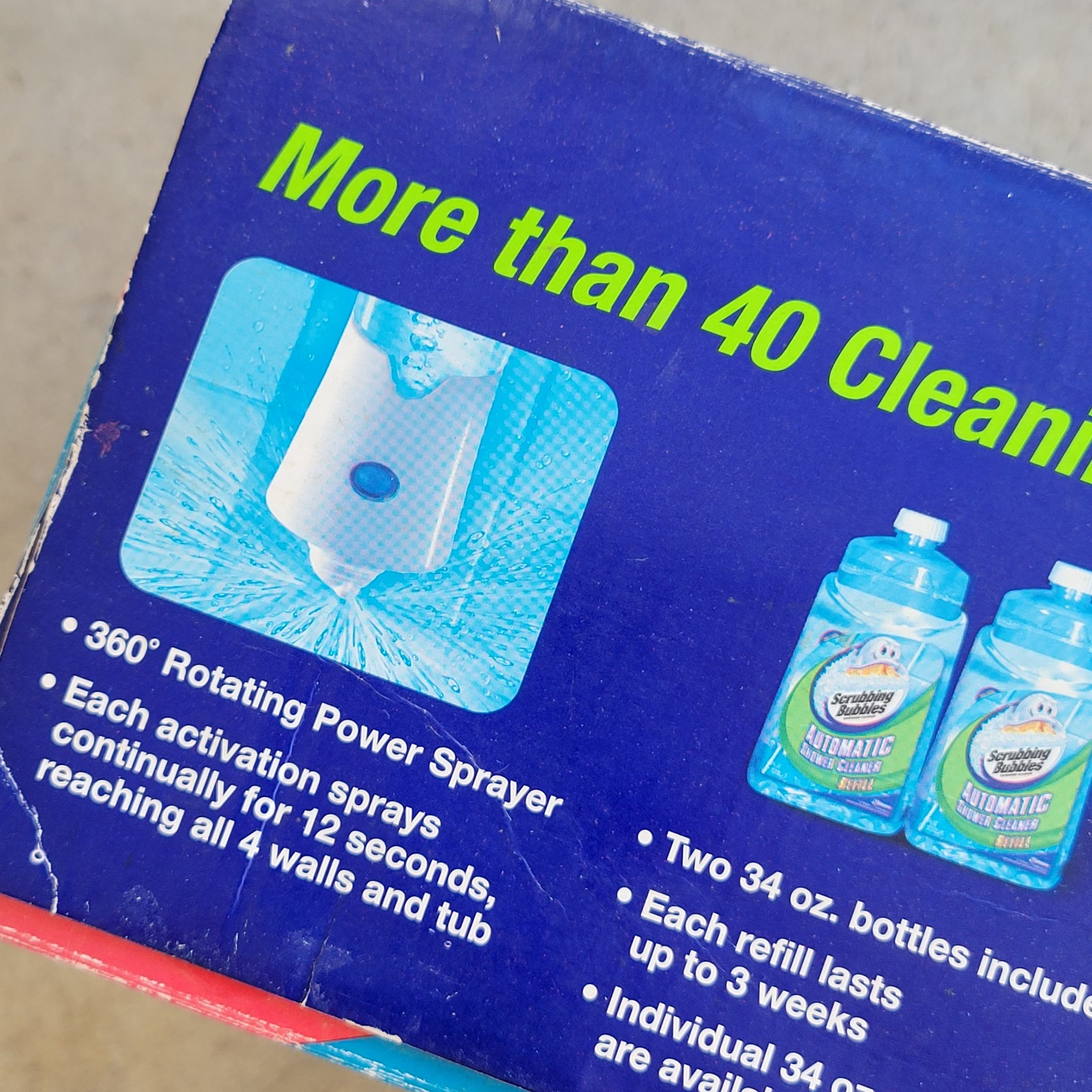 Scrubbing Bubbles Automatic Shower Cleaner Kit 2 Refills 34 Oz Each New
