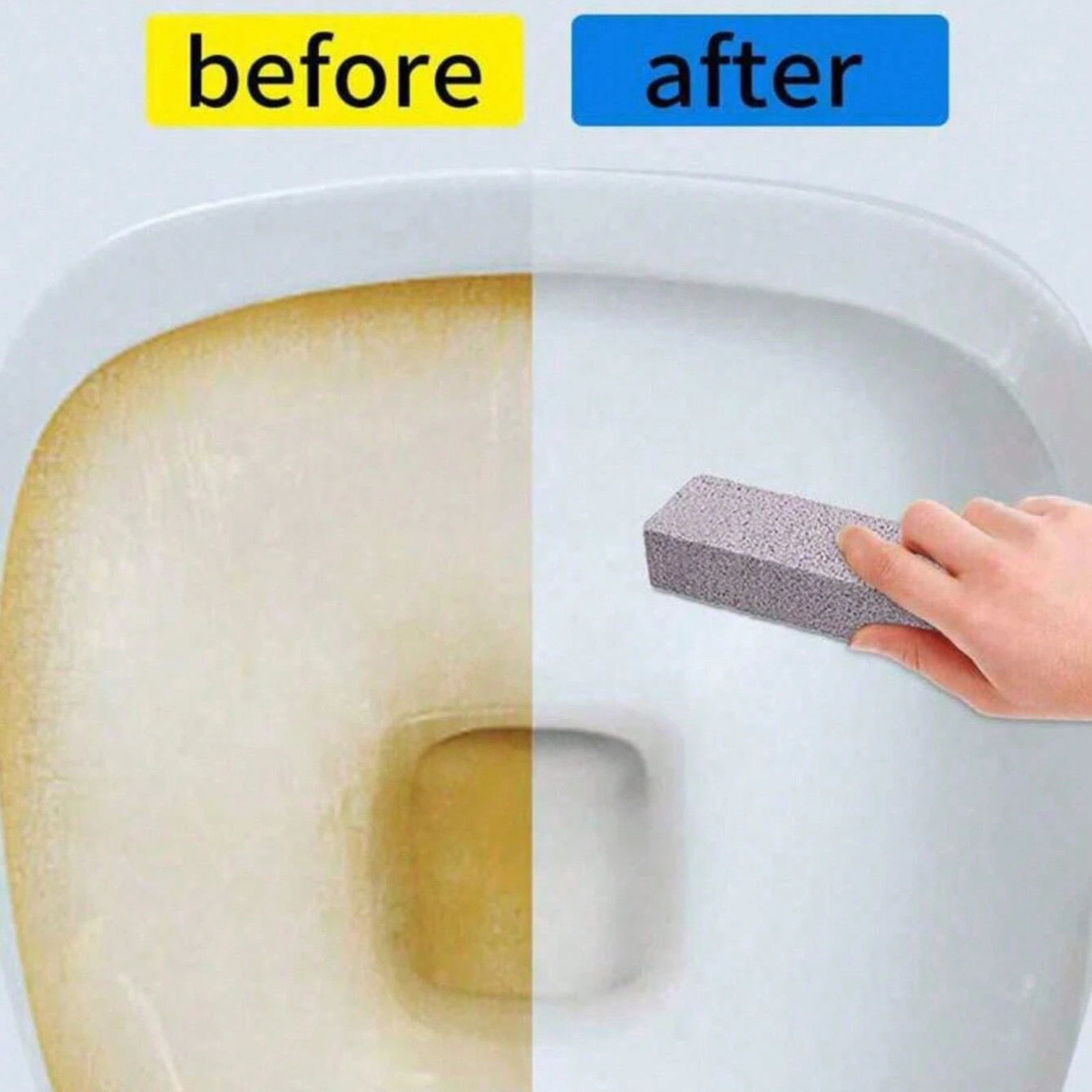 Natural Pumice Stone Toilet Cleaner Hard Water Stain Rust Remover Bathroom Scrub