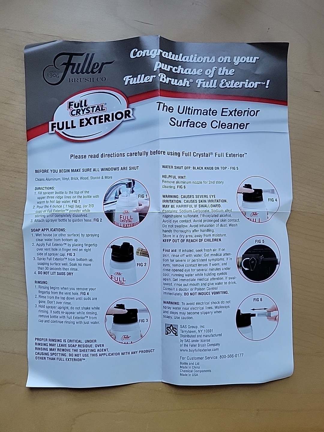 2 Fuller Brush Full Crystal Full Exterior Refill – 8 oz Powder, New Sealed.
