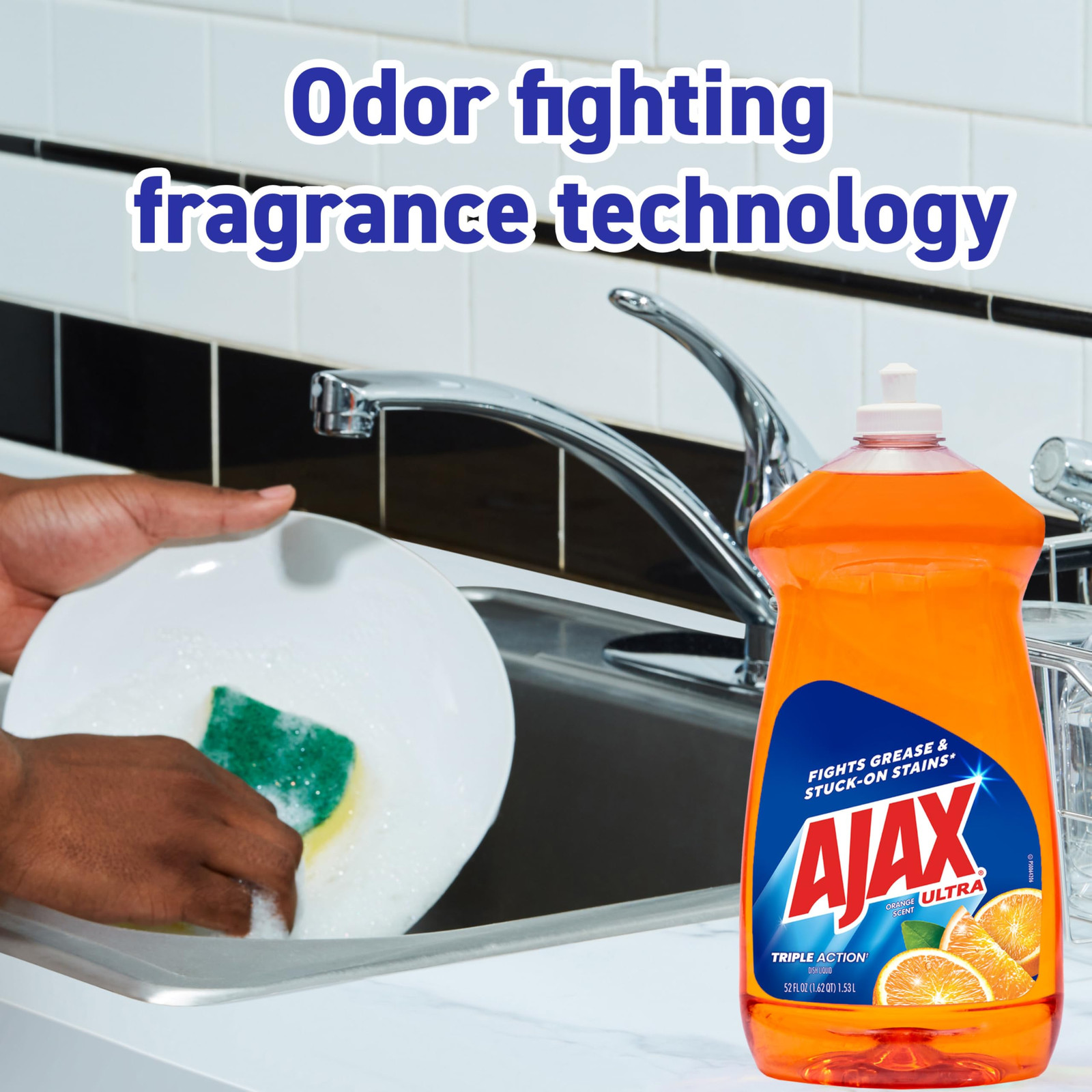 Ajax Ultra Dish Soap 52 Fl Oz Orange Scent Triple Action Grease Fighter