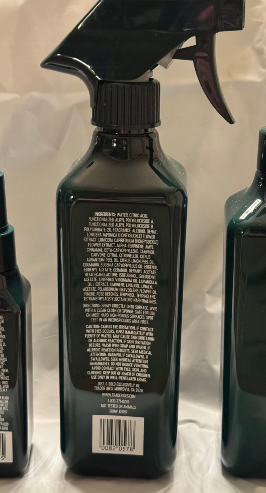 Trader Joe’s BERGAMOT & VETIVER SCENTED MULTI-PURPOSE CLEANER Spray Holiday New