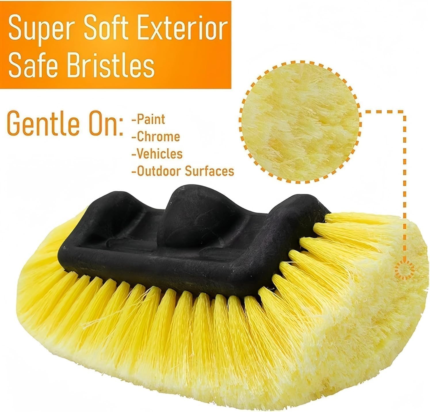 62″ Car Wash Brush with Long Handle Soft Bristle Car Cleaning Brush for Washi