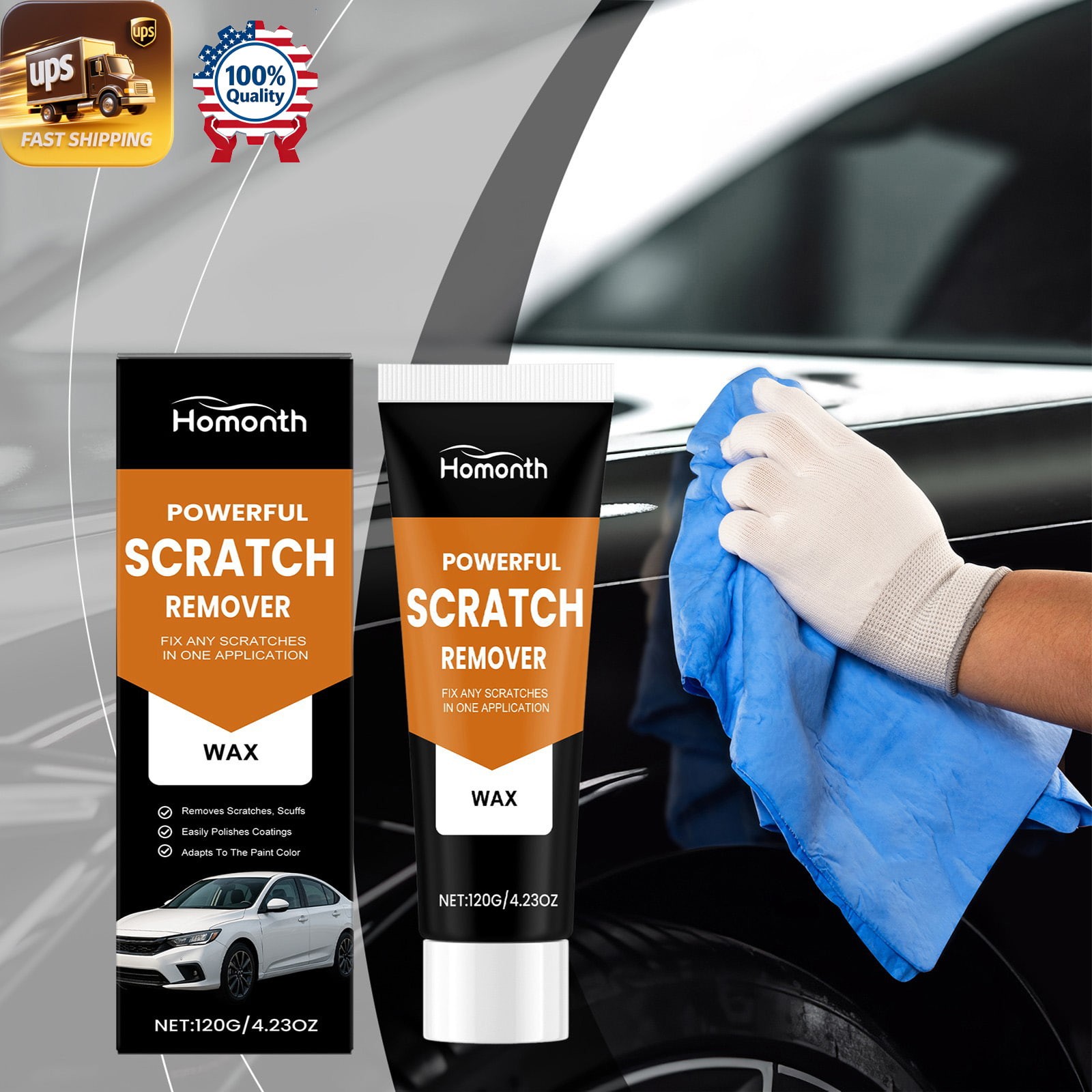 Automotive Paint Care Cream – Nano Coating Scratch Gloss Maintenance 🧼