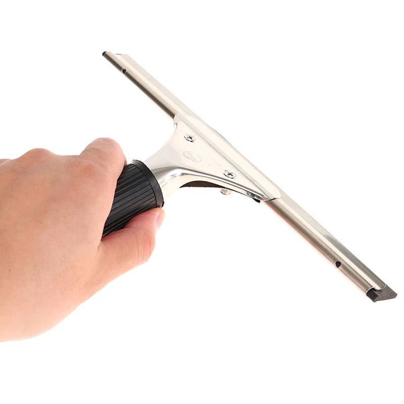 Glass Wiper Bathroom Mirror Cleaner Silicone Blade Car Shower Window Squeegee