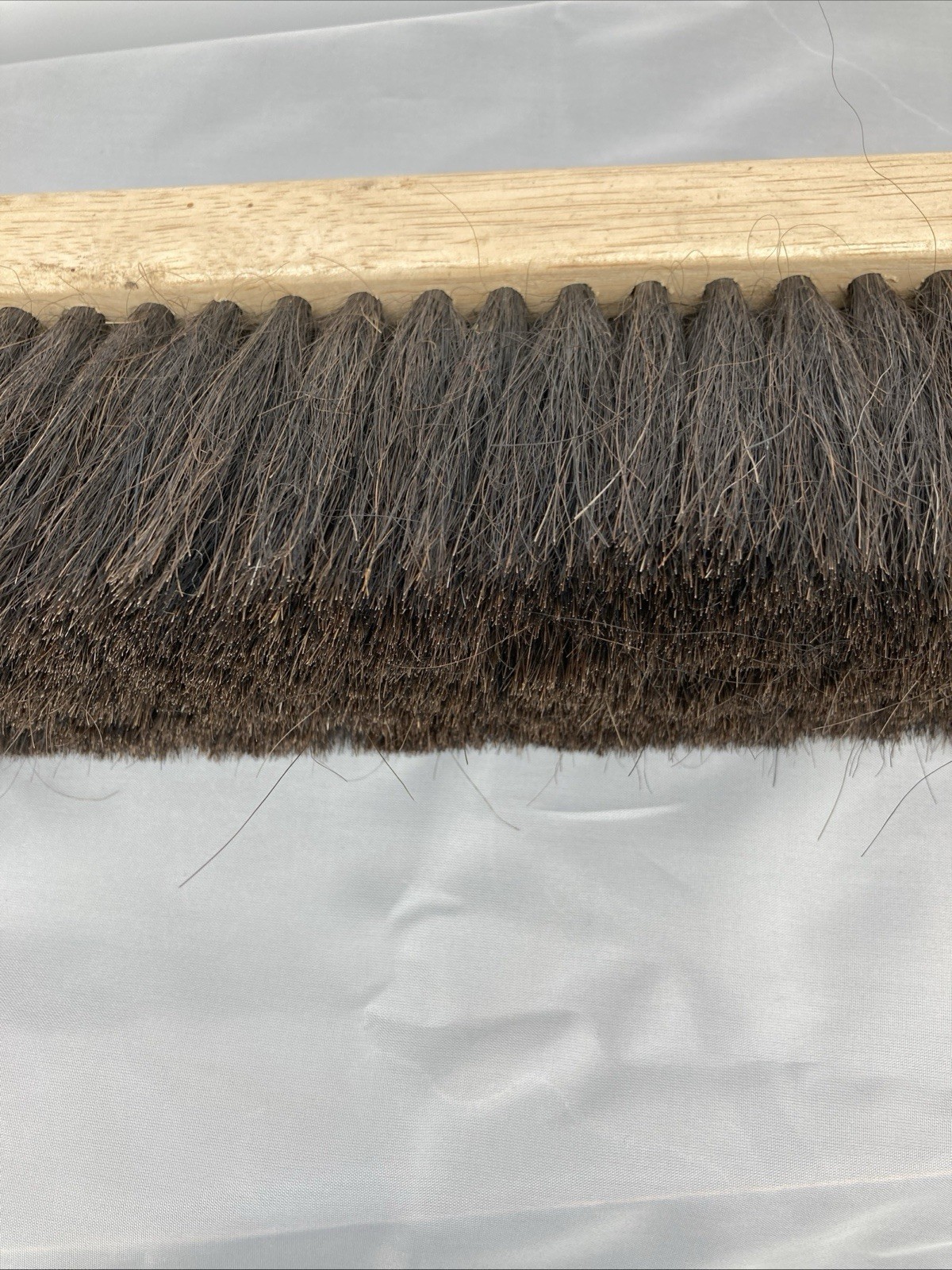 HDX 13.5 in. Wooden Handle 8 in. Horsehair Bench Brush -Flared Design 2-1/2 in