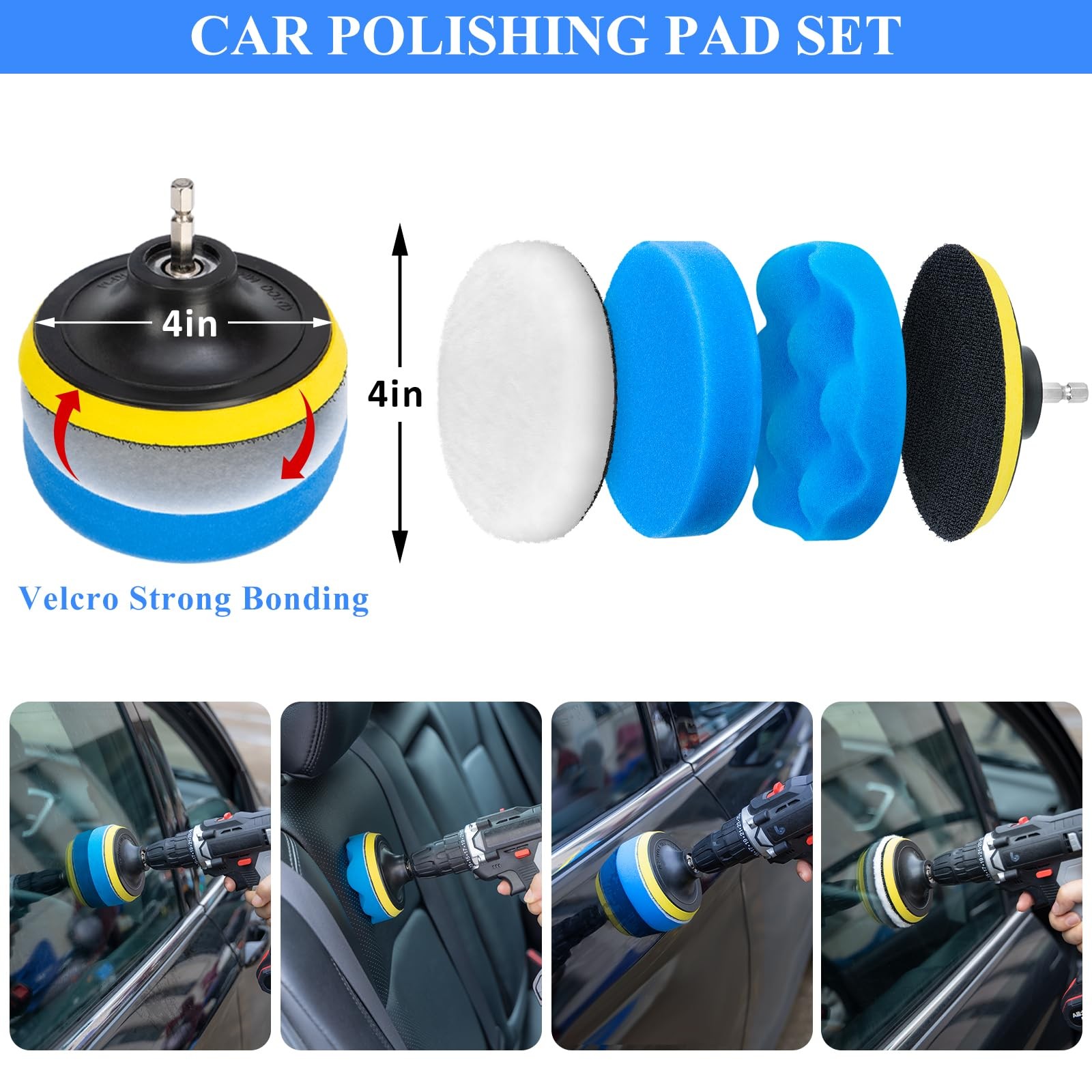 AUTODECO 34Pcs Car Detailing Brush Set, Car Detailing Kit, Auto Detailing Dri…