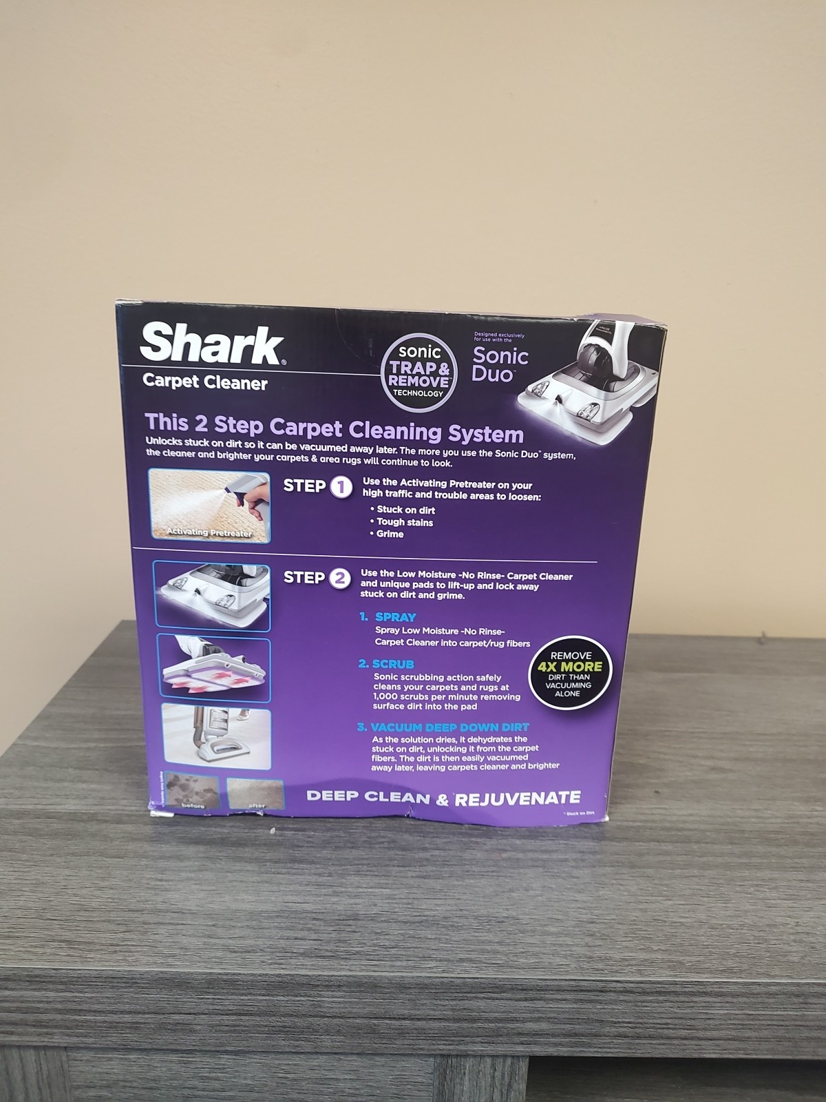 Shark Sonic Carpet Cleaner Concentrate English Lavender & Activating Spray Set