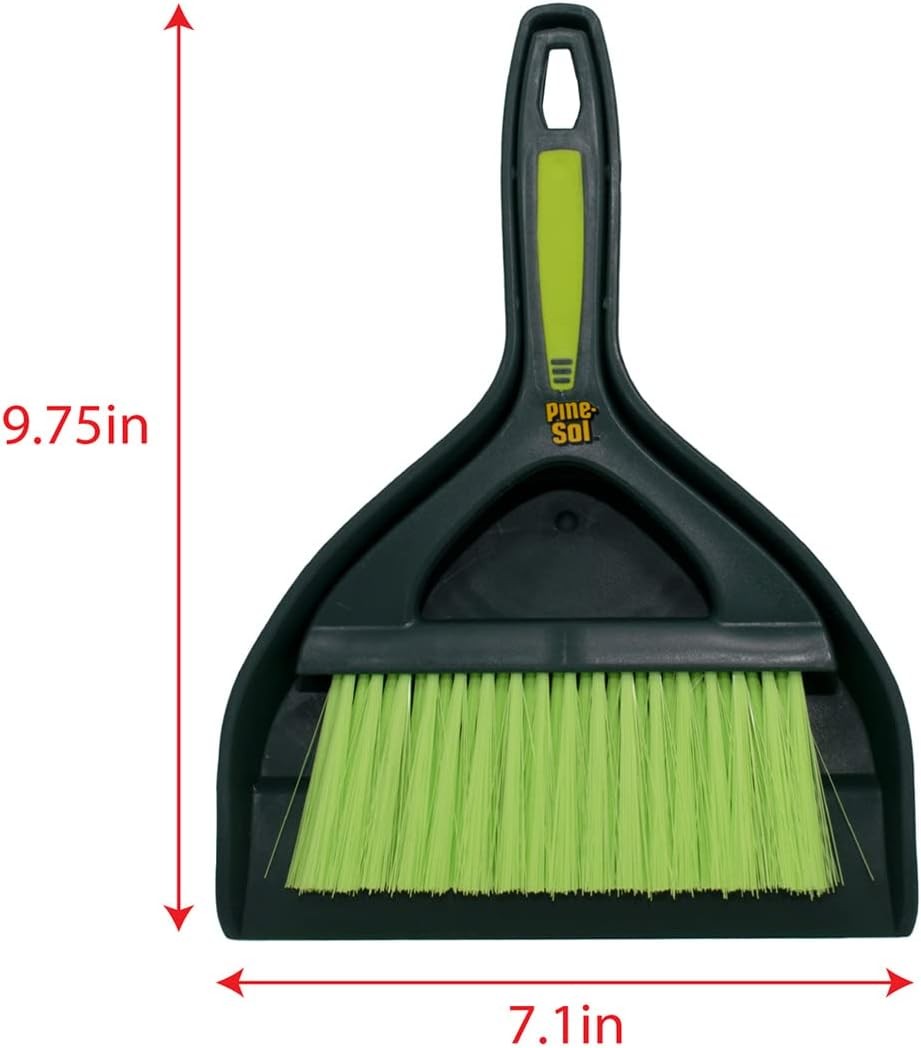 Mini Dustpan and Brush Set | Nesting Snap-On Design | Portable,