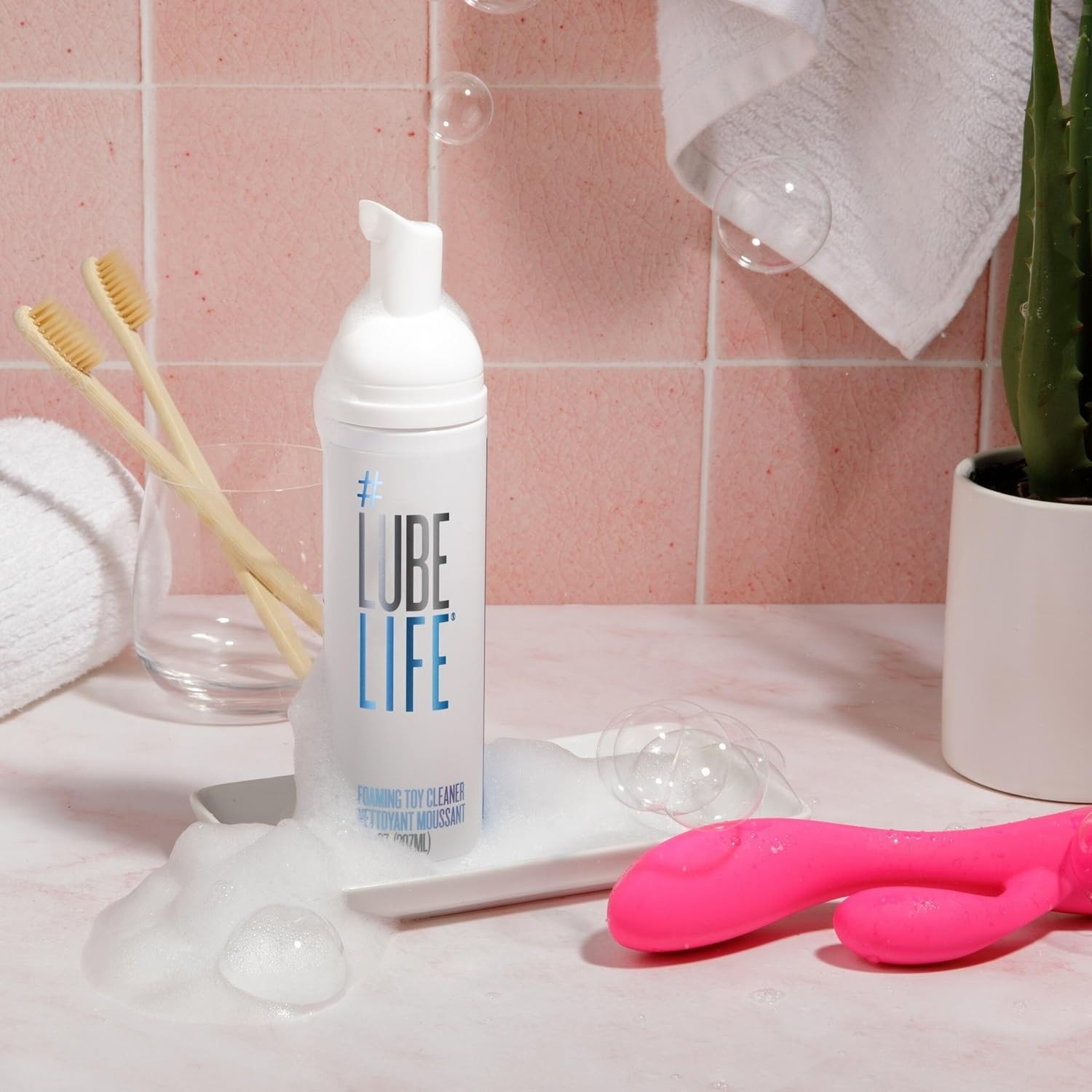 ToyLife LUBELIFE Foaming Toy Cleaner 7oz Pump Personal Toy Cleaning Foam
