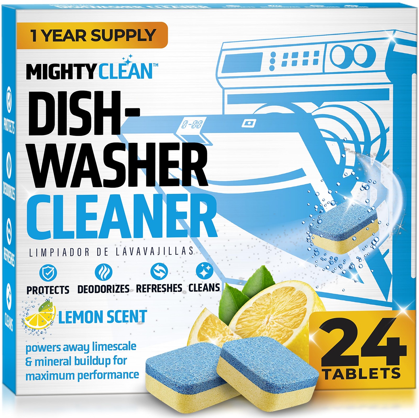 Dishwasher Cleaner And Deodorizer 24 Pack 1 Year Supply Deep Clean Dishwasher