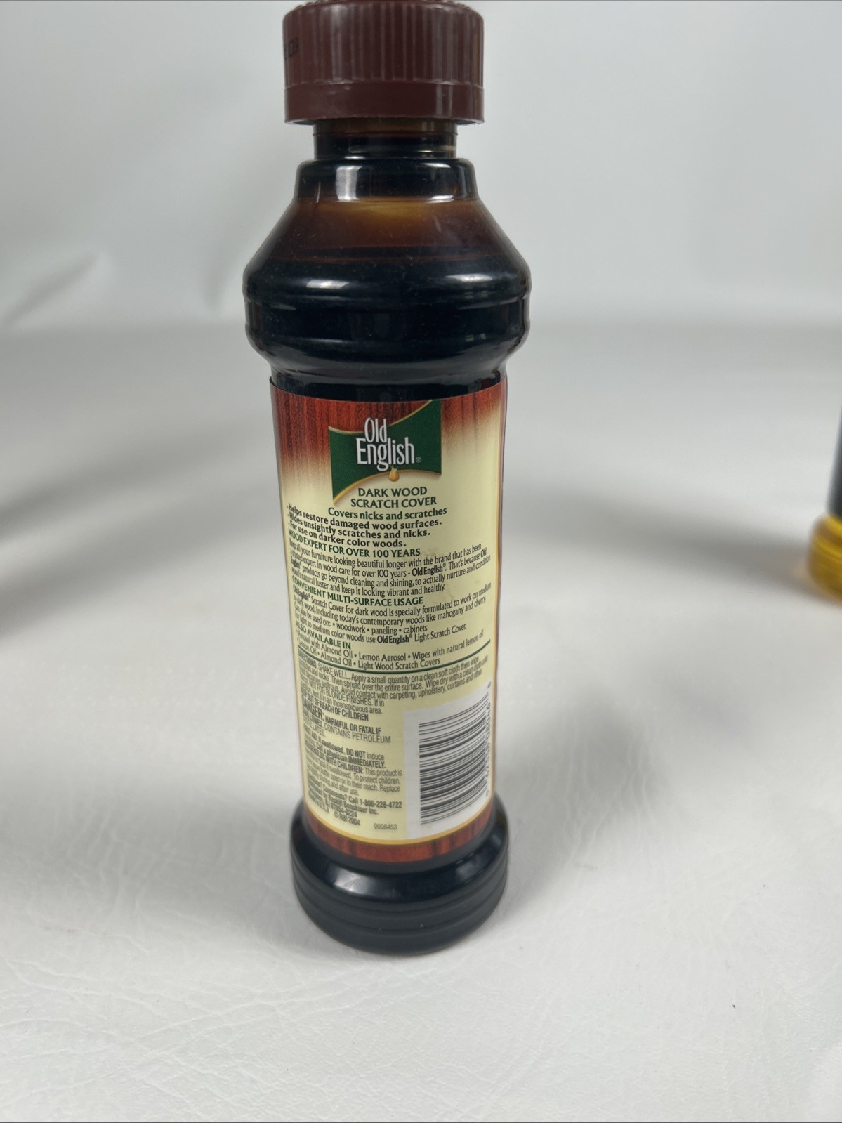 Old English Scratch Cover for Dark Woods, 8oz Bottle, Wood Polish